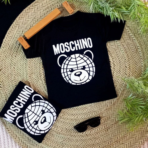 خرید بلوز تک مشکی محرمی طرح moschino