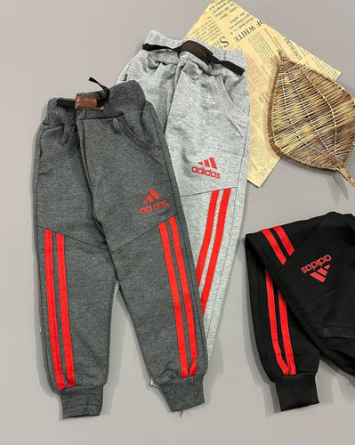 خرید شلوار 2 خط آدیداس ملانژ گلکسی پسرانه