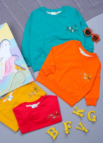 خرید بلوز تک پنبه دخترانه لش