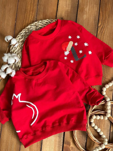 خرید بلوز یلدایی دورس پسرانه قرمز