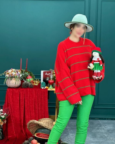 خرید بافت لش زنانه و دخترانه یلدایی