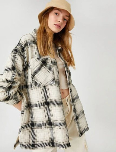 خرید شکت لینک چهارخونه مراکشی زنانه رنگ گوجه ای طوسی شکلاتی کرم