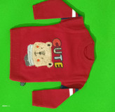 خرید بلوز بافت پسرانه طرح خرس شالگردن