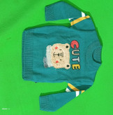 خرید بلوز بافت پسرانه طرح خرس شالگردن