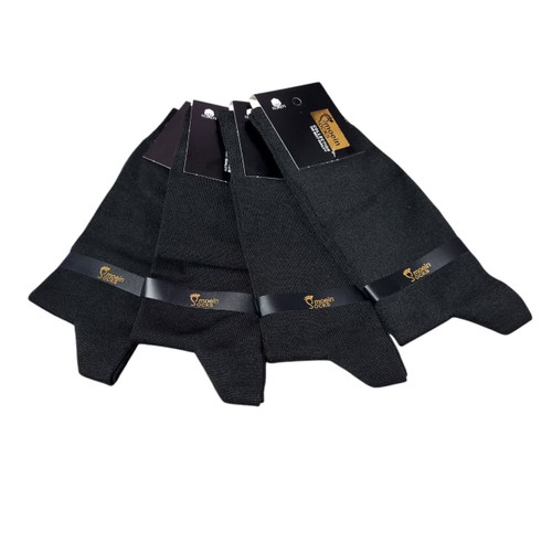 خرید جوراب ساقدار مردانه پاشنه پنجه دوبل مشکی با کیفیت وارزان