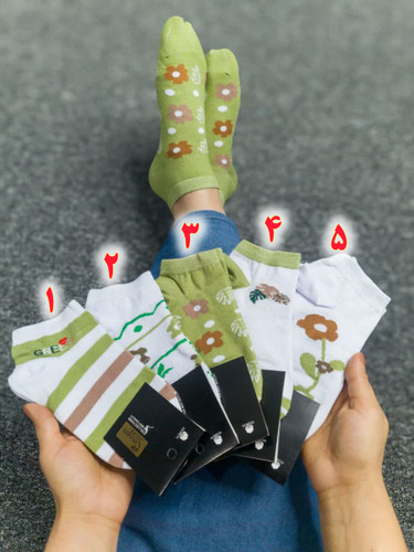 خرید جوراب مچی زنانه برگ انجیری در طرحهای مختلف و قیمت مناسب