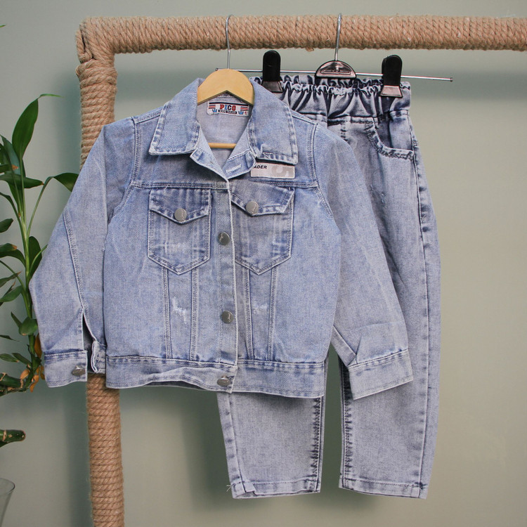 خرید جین دوتیکه پسرانه