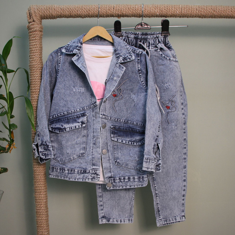 خرید سه تیکه جین دخترانه